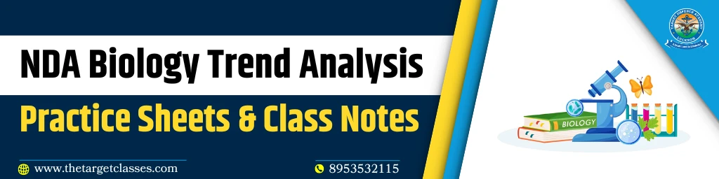 NDA Biology Trend Analysis, Practice Sheets and Class Notes