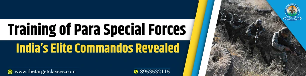 Training of Para Special Forces 