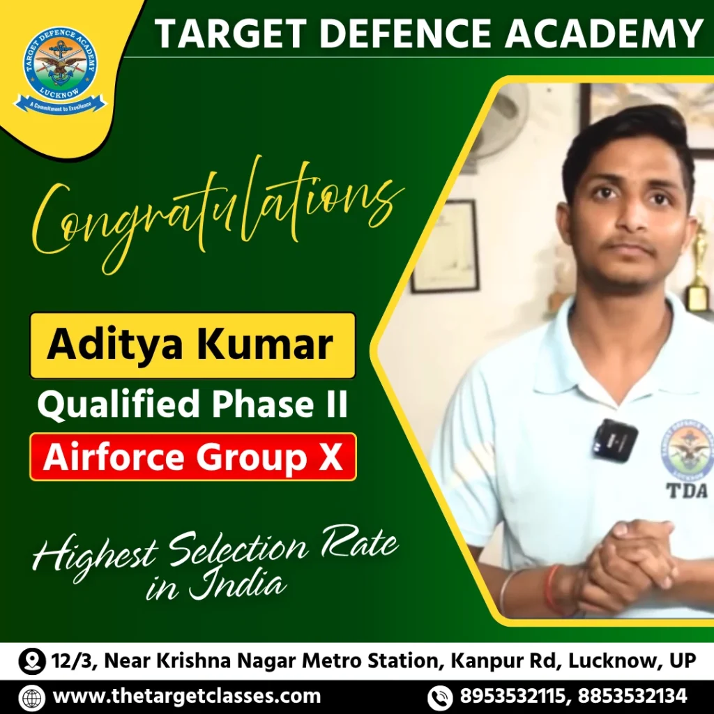 Selections in Target Defence Academy - Avnish Kumar - Airforce Group X - Aditya Kumar | India's Energy Transition