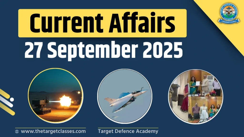 current affairs 27 septembet 2025
