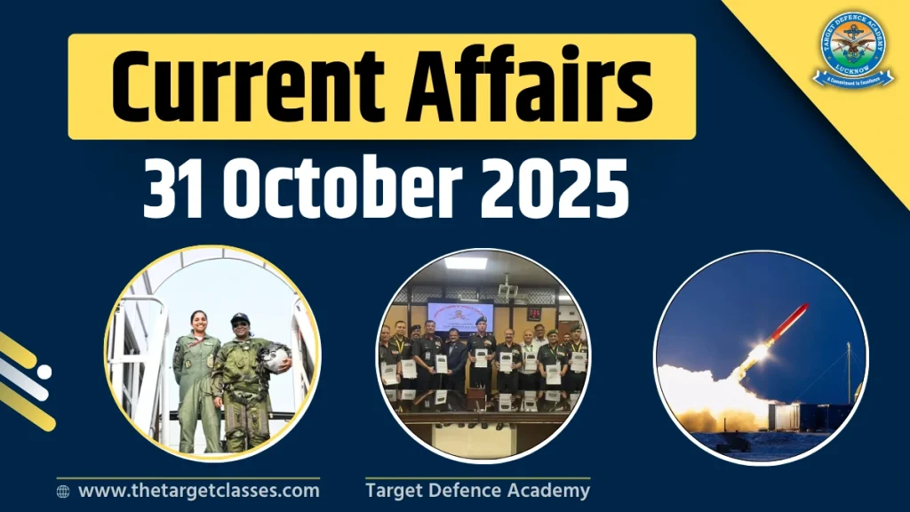 Current Affairs 31 October 2025