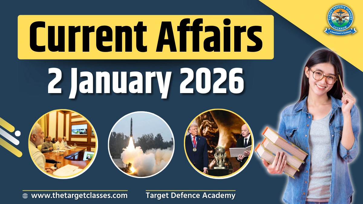 Current Affairs 2 January 2026 – Quiz for UPSC, NDA, CDS & AFCAT Exam ...