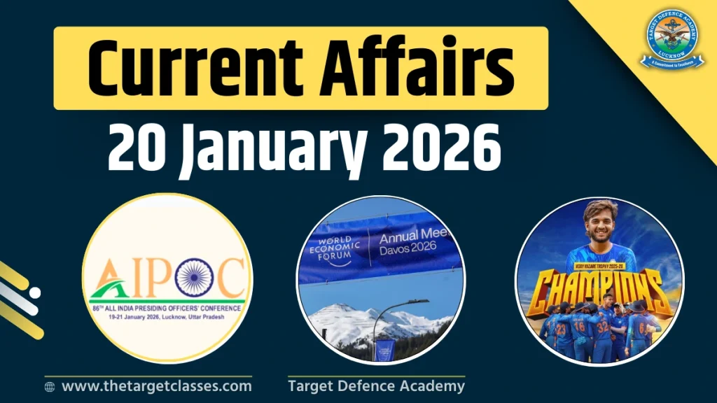 Current Affairs 20 January 2026