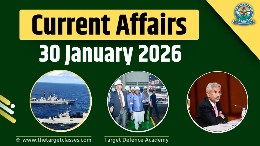 Current Affairs 30 January 2026
