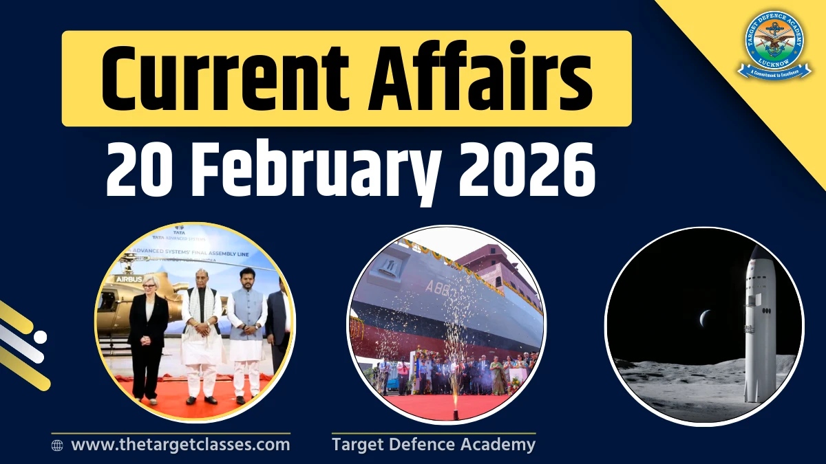 Current Affairs 20 February 2026 – Quiz for UPSC, NDA, CDS & AFCAT Exam ...