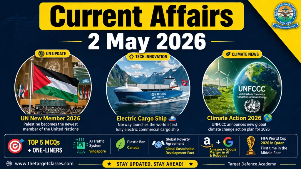 Current Affairs 2 may 2026