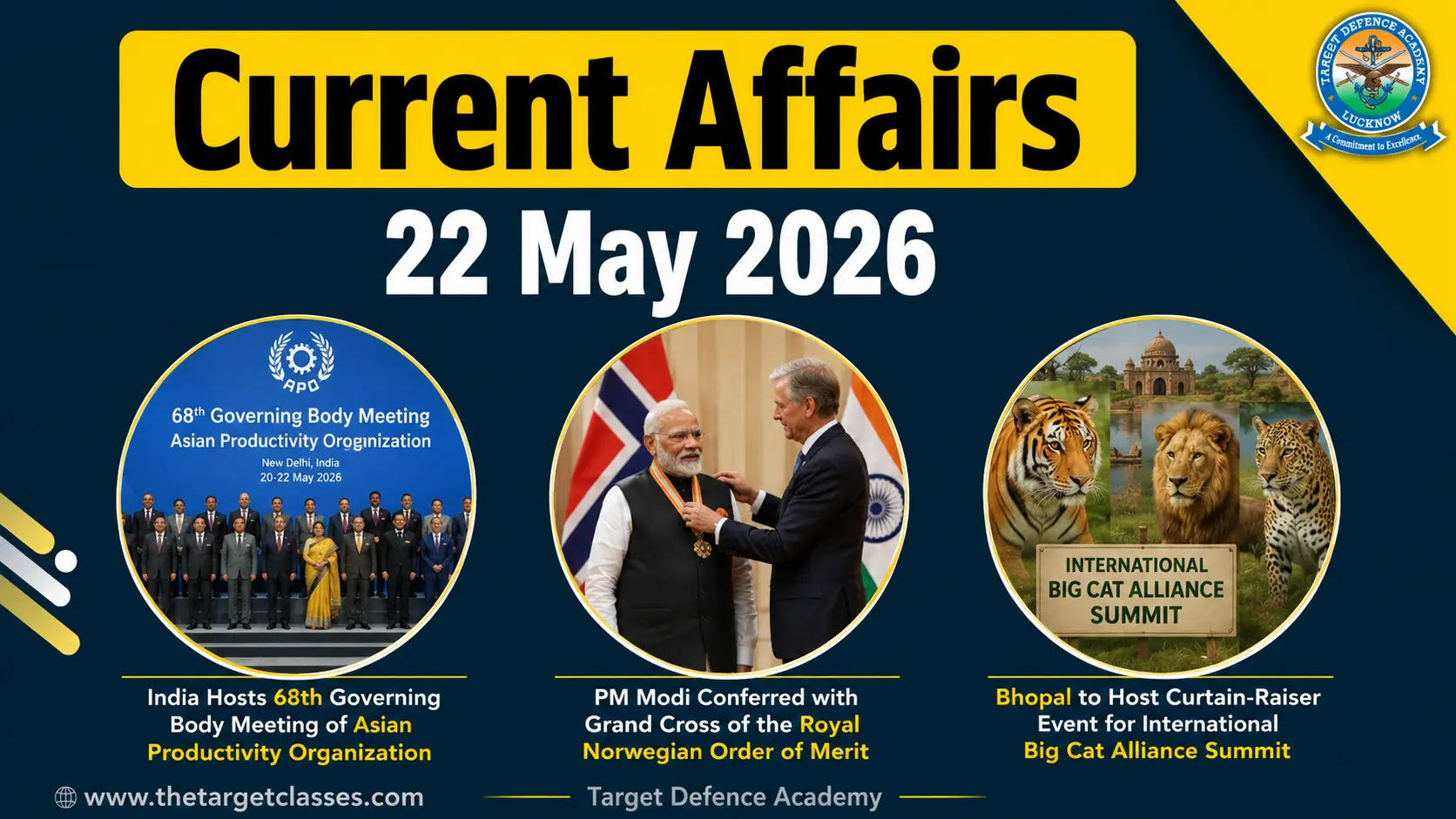 Current Affairs 22 May 2026 – Daily Quiz for UPSC, NDA, CDS & AFCAT ...
